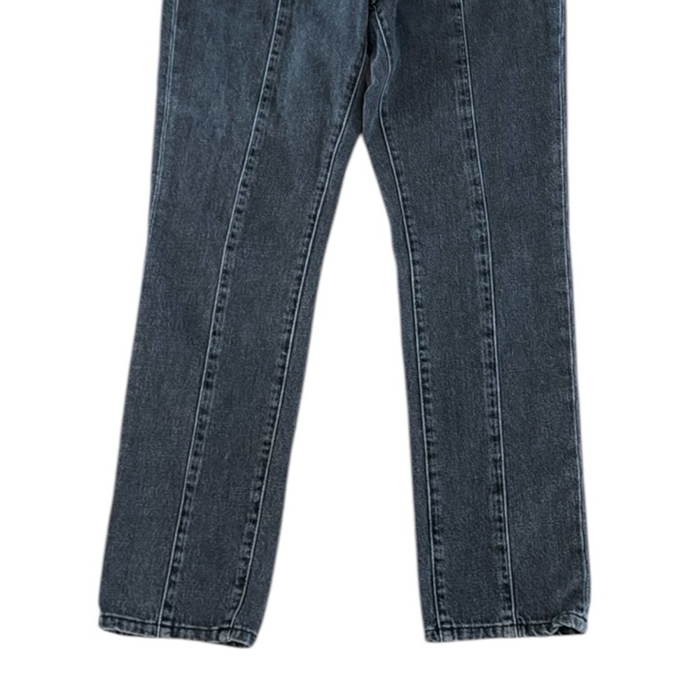 & Other Stories Sissy Black High Rise Exposed Zipper Jeans Size 28 - Picture 4 of 16